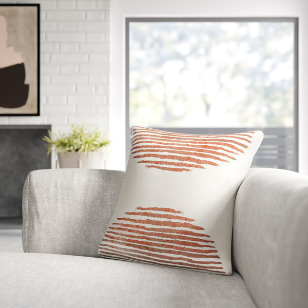 Rust colored throw online pillow